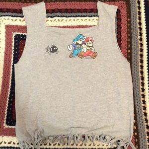 Vintage Super Mario Bros T-Shirt Tote Bag